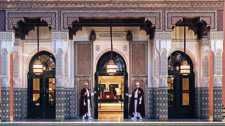 Hotel la Mamounia Exterior. Images powered by <a href=https://www.travelweekly.com/Hotels/Marrakech-Morocco/