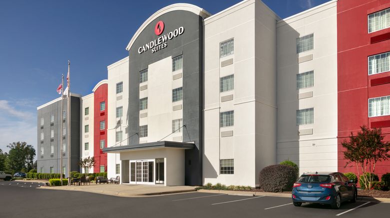 Candlewood Suites Fayetteville Exterior. Images powered by <a href="https://www.leonardoworldwide.com" target="_blank" rel="noopener">Leonardo</a>.