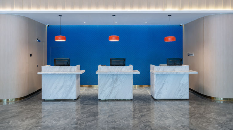 <b>Holiday Inn Express Changsha Shifu Lobby</b>. Images powered by <a href="https://www.leonardoworldwide.com/" title="Leonardo Worldwide" target="_blank">Leonardo</a>.