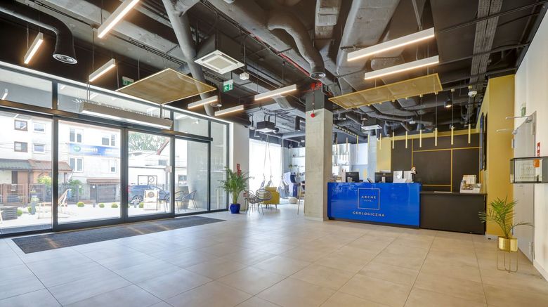 <b>Arche Hotel Geologiczna Lobby</b>. Images powered by <a href="https://www.leonardoworldwide.com/" title="Leonardo Worldwide" target="_blank">Leonardo</a>.