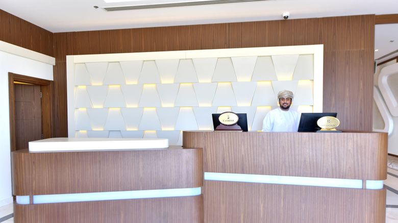 <b>Be Inn Hotel - Al Khoud Muscat Lobby</b>. Images powered by <a href="https://www.leonardoworldwide.com/" title="Leonardo Worldwide" target="_blank">Leonardo</a>.
