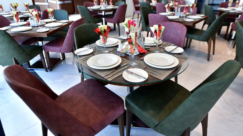 <b>Be Inn Hotel - Al Khoud Muscat Restaurant</b>. Images powered by <a href="https://www.leonardoworldwide.com/" title="Leonardo Worldwide" target="_blank">Leonardo</a>.