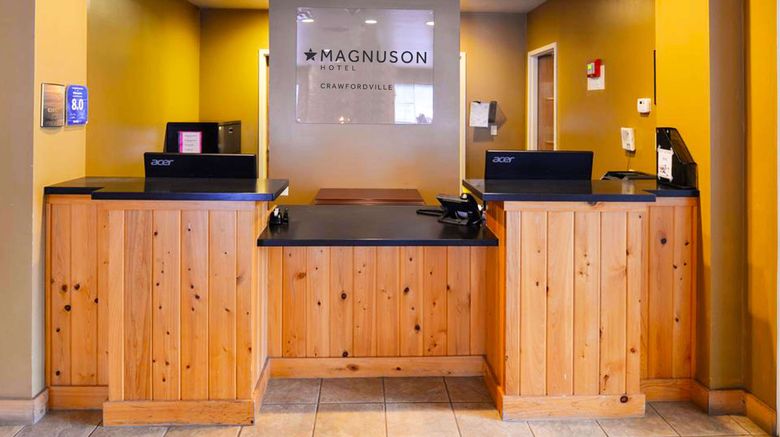 <b>Magnuson Hotel Wildwood Inn Lobby</b>. Images powered by <a href="https://www.leonardoworldwide.com/" title="Leonardo Worldwide" target="_blank">Leonardo</a>.