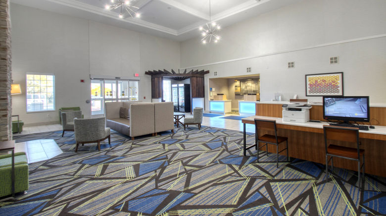 <b>Holiday Inn Express & Suites Lobby</b>. Images powered by <a href="https://www.leonardoworldwide.com/" title="Leonardo Worldwide" target="_blank">Leonardo</a>.