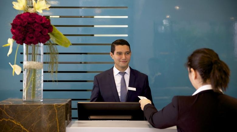 <b>ONOMO Hotel Rabat Terminus Lobby</b>. Images powered by <a href="https://www.leonardoworldwide.com/" title="Leonardo Worldwide" target="_blank">Leonardo</a>.