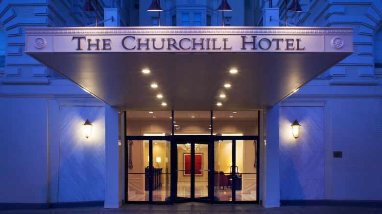 <b>Churchill Hotel near Embassy Row Exterior</b>. Images powered by <a href="https://www.leonardoworldwide.com/" title="Leonardo Worldwide" target="_blank">Leonardo</a>.