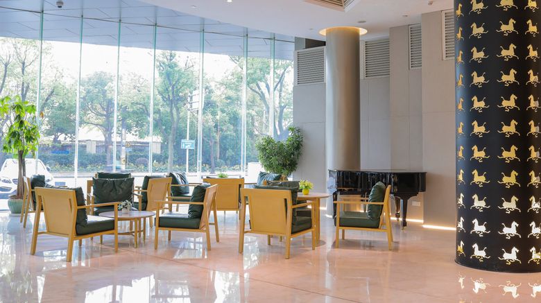 <b>Holiday Inn Express Songjiang Fangta Lobby</b>. Images powered by <a href="https://www.leonardoworldwide.com/" title="Leonardo Worldwide" target="_blank">Leonardo</a>.