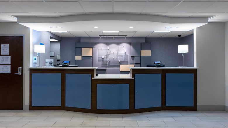 <b>Holiday Inn Express Hotel & Suites Lobby</b>. Images powered by <a href="https://www.leonardoworldwide.com/" title="Leonardo Worldwide" target="_blank">Leonardo</a>.