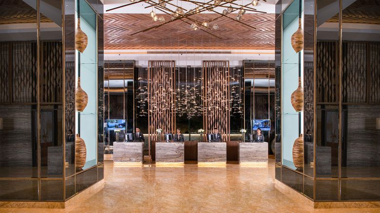 <b>Al Jaddaf Rotana Suite Hotel Lobby</b>. Images powered by <a href="https://www.leonardoworldwide.com/" title="Leonardo Worldwide" target="_blank">Leonardo</a>.