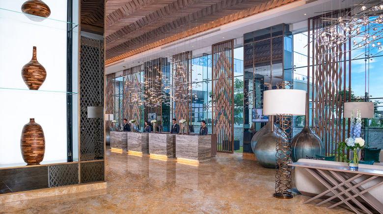 <b>Al Jaddaf Rotana Suite Hotel Lobby</b>. Images powered by <a href="https://www.leonardoworldwide.com/" title="Leonardo Worldwide" target="_blank">Leonardo</a>.