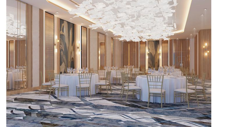 <b>Crowne Plaza Dubai Jumeirah Ballroom</b>. Images powered by <a href="https://www.leonardoworldwide.com/" title="Leonardo Worldwide" target="_blank">Leonardo</a>.