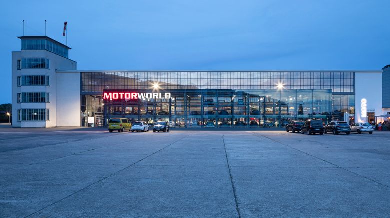 V8 Hotel Koln at MOTORWORLD Exterior. Images powered by <a href="https://www.leonardoworldwide.com" target="_blank" rel="noopener">Leonardo</a>.