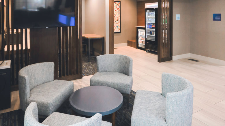 <b>Holiday Inn Express Lobby</b>. Images powered by <a href="https://www.leonardoworldwide.com/" title="Leonardo Worldwide" target="_blank">Leonardo</a>.