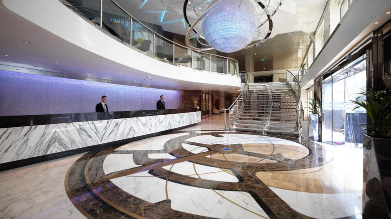 <b>Sunborn Yacht Hotel Lobby</b>. Images powered by <a href="https://www.leonardoworldwide.com/" title="Leonardo Worldwide" target="_blank">Leonardo</a>.