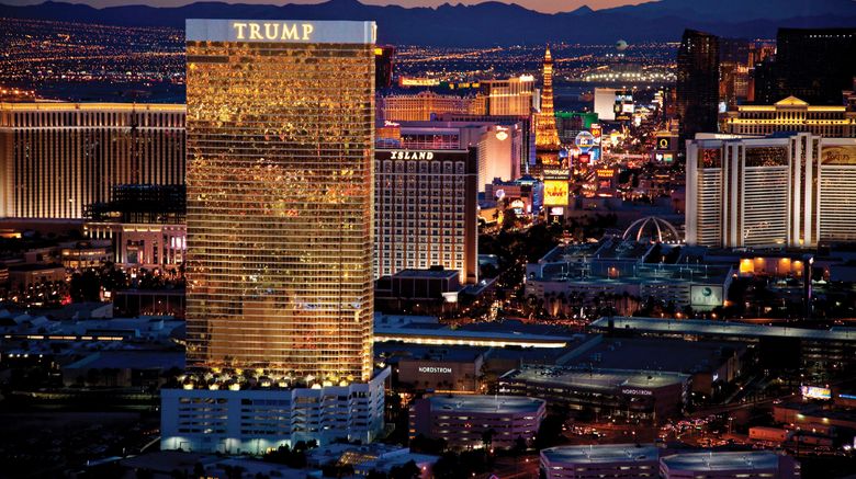 Trump International Hotel Las Vegas Exterior. Images powered by <a href="https://www.leonardoworldwide.com" target="_blank" rel="noopener">Leonardo</a>.