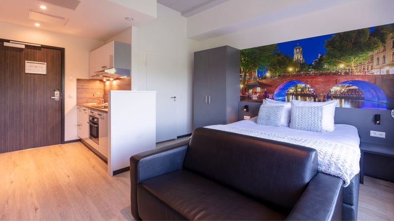 2L De Blend ApartHotel Room. Images powered by <a href=https://www.travelweekly.com/Hotels/Utrecht-Netherlands/