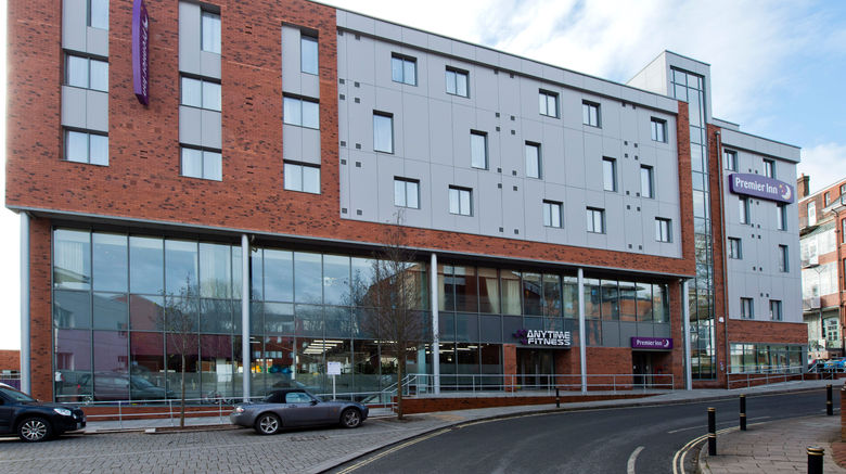Premier Inn Exeter City Centre Hotel Exterior. Images powered by <a href="https://www.leonardoworldwide.com" target="_blank" rel="noopener">Leonardo</a>.