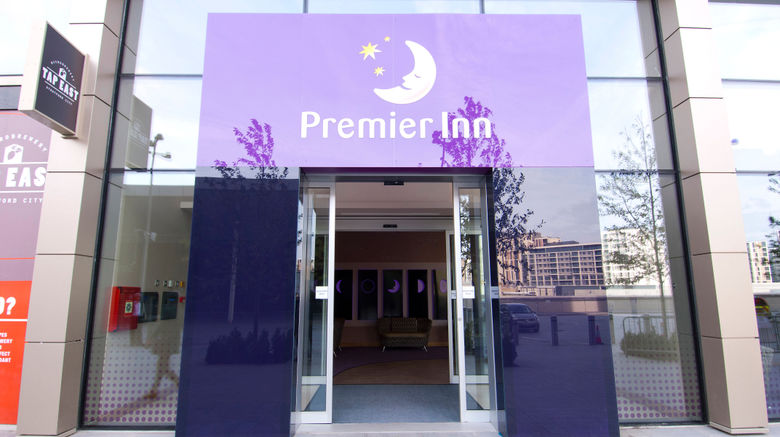 <b>Premier Inn London Stratford Exterior</b>. Images powered by <a href="https://www.leonardoworldwide.com/" title="Leonardo Worldwide" target="_blank">Leonardo</a>.