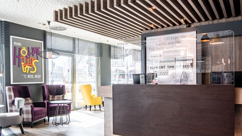 <b>Premier Inn Muenchen Messe Lobby</b>. Images powered by <a href="https://www.leonardoworldwide.com/" title="Leonardo Worldwide" target="_blank">Leonardo</a>.