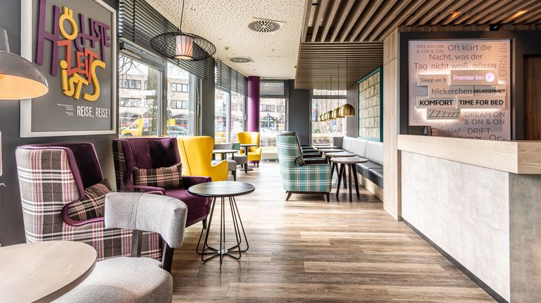 <b>Premier Inn Muenchen Messe Lobby</b>. Images powered by <a href="https://www.leonardoworldwide.com/" title="Leonardo Worldwide" target="_blank">Leonardo</a>.