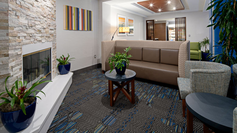 <b>Holiday Inn Express & Suites Atascadero Lobby</b>. Images powered by <a href="https://www.leonardoworldwide.com/" title="Leonardo Worldwide" target="_blank">Leonardo</a>.