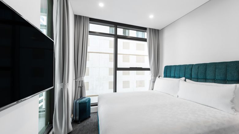 <b>Meriton Suites Sussex Street, Sydney Suite</b>. Images powered by <a href="https://www.leonardoworldwide.com/" title="Leonardo Worldwide" target="_blank">Leonardo</a>.