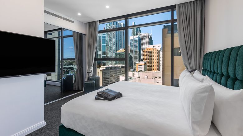 Meriton Suites Sussex Street, Sydney Suite. Images powered by <a href="https://www.leonardoworldwide.com" target="_blank" rel="noopener">Leonardo</a>.