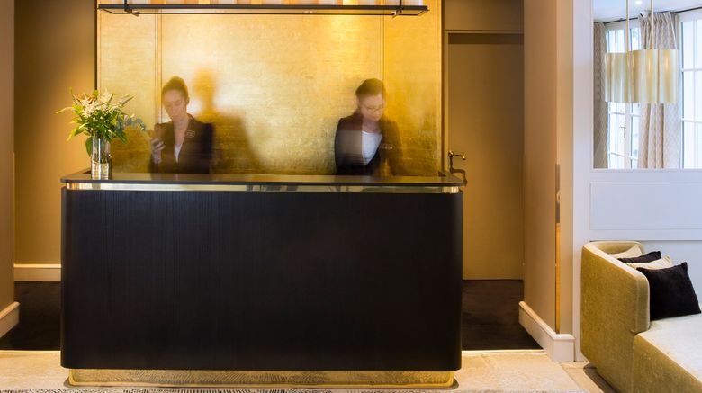 <b>Hotel d'Aubusson Lobby</b>. Images powered by <a href=https://www.travelagewest.com/Hotels/Paris/