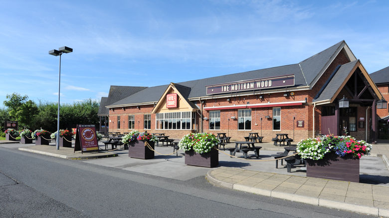 <b>Premier Inn Manchester (Hyde) Exterior</b>. Images powered by <a href="https://www.leonardoworldwide.com/" title="Leonardo Worldwide" target="_blank">Leonardo</a>.