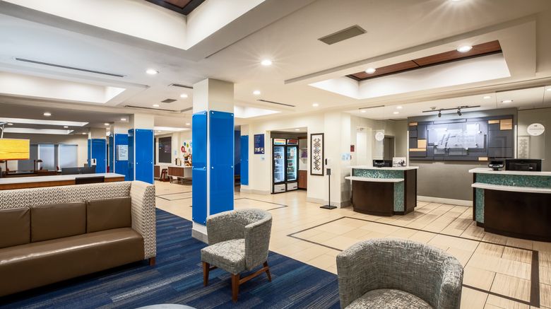 <b>Holiday Inn Express & Suites Lobby</b>. Images powered by <a href="https://www.leonardoworldwide.com/" title="Leonardo Worldwide" target="_blank">Leonardo</a>.