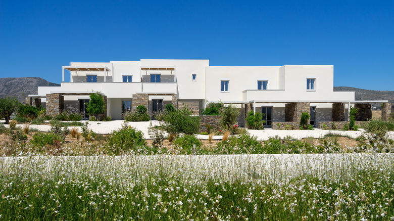 Summer Senses Luxury Resort Exterior. Images powered by <a href=https://www.travelweekly.com/Hotels/Paros-Greece/