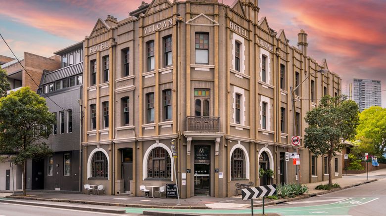 <b>The Vulcan Hotel Exterior</b>. Images powered by <a href="https://www.leonardoworldwide.com/" title="Leonardo Worldwide" target="_blank">Leonardo</a>.