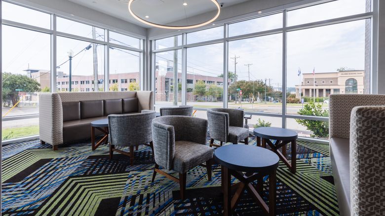 <b>Holiday Inn Exp-Stes Downtown, The Vista Lobby</b>. Images powered by <a href="https://www.leonardoworldwide.com/" title="Leonardo Worldwide" target="_blank">Leonardo</a>.