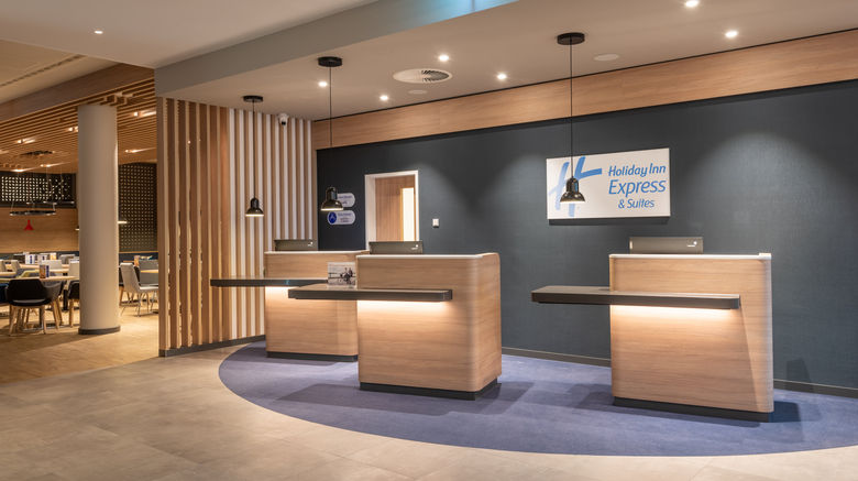 <b>Holiday Inn Express & Suites Potsdam Lobby</b>. Images powered by <a href="https://www.leonardoworldwide.com/" title="Leonardo Worldwide" target="_blank">Leonardo</a>.