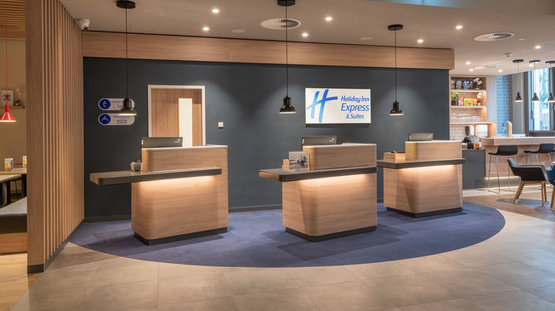 <b>Holiday Inn Express & Suites Potsdam Lobby</b>. Images powered by <a href="https://www.leonardoworldwide.com/" title="Leonardo Worldwide" target="_blank">Leonardo</a>.