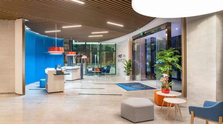 <b>Holiday Inn Express City Center Lobby</b>. Images powered by <a href="https://www.leonardoworldwide.com/" title="Leonardo Worldwide" target="_blank">Leonardo</a>.