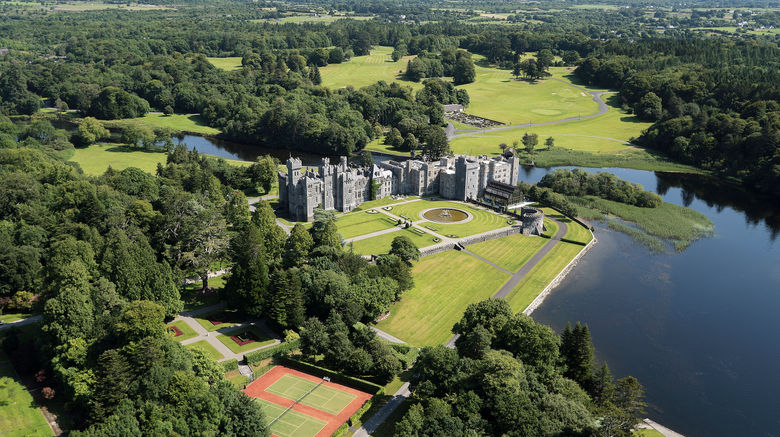 <b>Ashford Castle Exterior</b>. Images powered by <a href=https://www.travelagewest.com/Hotels/Cong-Ireland/