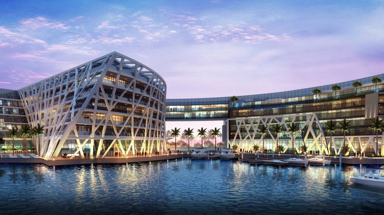 <b>The Abu Dhabi EDITION Exterior</b>. Images powered by <a href="https://www.leonardoworldwide.com/" title="Leonardo Worldwide" target="_blank">Leonardo</a>.