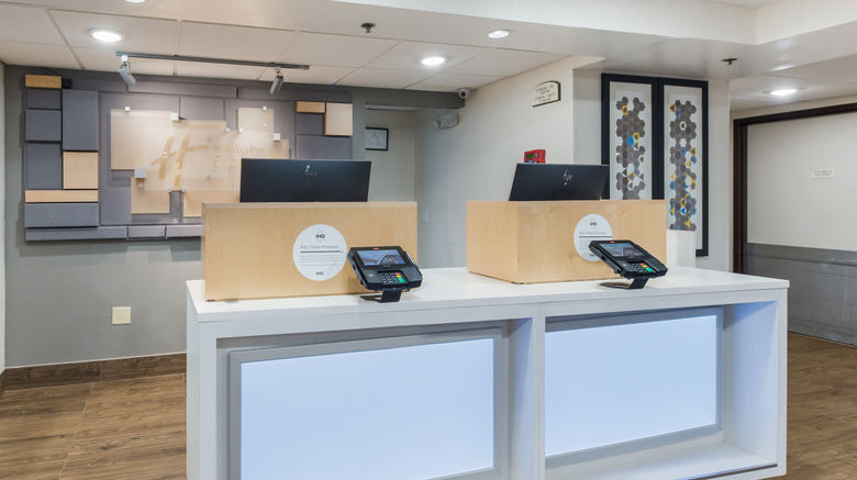 <b>Holiday Inn Express Lobby</b>. Images powered by <a href="https://www.leonardoworldwide.com/" title="Leonardo Worldwide" target="_blank">Leonardo</a>.
