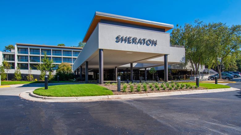 Sheraton Chapel Hill Hotel Exterior. Images powered by <a href="https://www.leonardoworldwide.com" target="_blank" rel="noopener">Leonardo</a>.