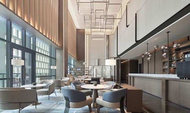 The Meixi Lake, Marriott Exec Apartments Lobby