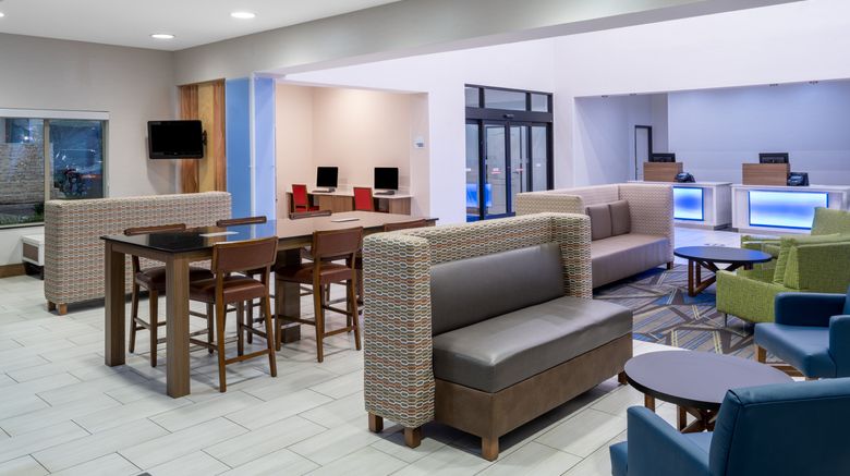 <b>Holiday Inn Express & Suites Dallas East Lobby</b>. Images powered by <a href="https://www.leonardoworldwide.com/" title="Leonardo Worldwide" target="_blank">Leonardo</a>.