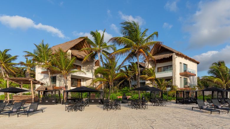 Tago Tulum Boutique Hotel Exterior. Images powered by <a href=https://www.travelweekly.com/Hotels/Tulum-Mexico/