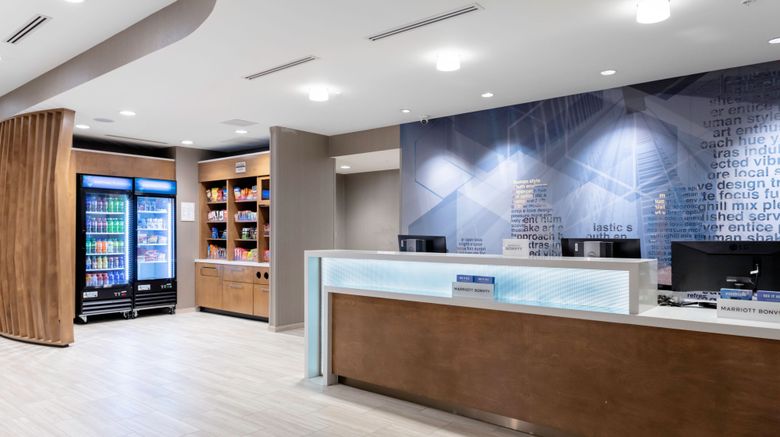 <b>SpringHill Suites Durham City View Lobby</b>. Images powered by <a href="https://www.leonardoworldwide.com/" title="Leonardo Worldwide" target="_blank">Leonardo</a>.