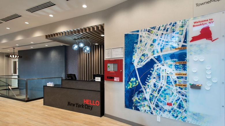 <b>TownePlace Suites New York Brooklyn Lobby</b>. Images powered by <a href="https://www.leonardoworldwide.com/" title="Leonardo Worldwide" target="_blank">Leonardo</a>.