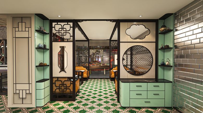 <b>Hotel Indigo Guangzhou Haixinsha Restaurant</b>. Images powered by <a href="https://www.leonardoworldwide.com/" title="Leonardo Worldwide" target="_blank">Leonardo</a>.