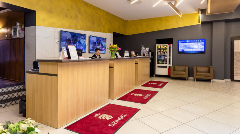 <b>Hotel Dzingel Lobby</b>. Images powered by <a href="https://www.leonardoworldwide.com/" title="Leonardo Worldwide" target="_blank">Leonardo</a>.