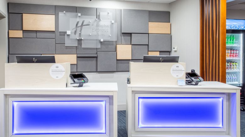 <b>Holiday Inn Express & Suites Lobby</b>. Images powered by <a href="https://www.leonardoworldwide.com/" title="Leonardo Worldwide" target="_blank">Leonardo</a>.