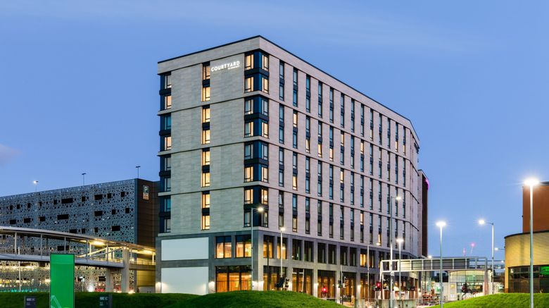 Courtyard Glasgow SEC Exterior. Images powered by <a href="https://www.leonardoworldwide.com" target="_blank" rel="noopener">Leonardo</a>.
