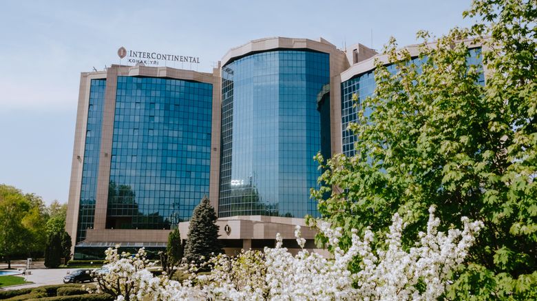 InterContinental Almaty Hotel Exterior. Images powered by <a href="https://www.leonardoworldwide.com" target="_blank" rel="noopener">Leonardo</a>.